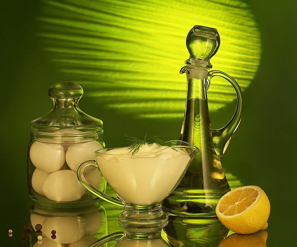 Über Lieblings-Mayonnaise.