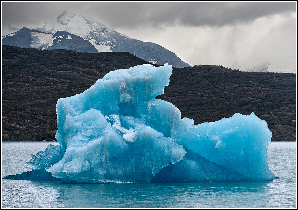 Blue ice on Silver Lake