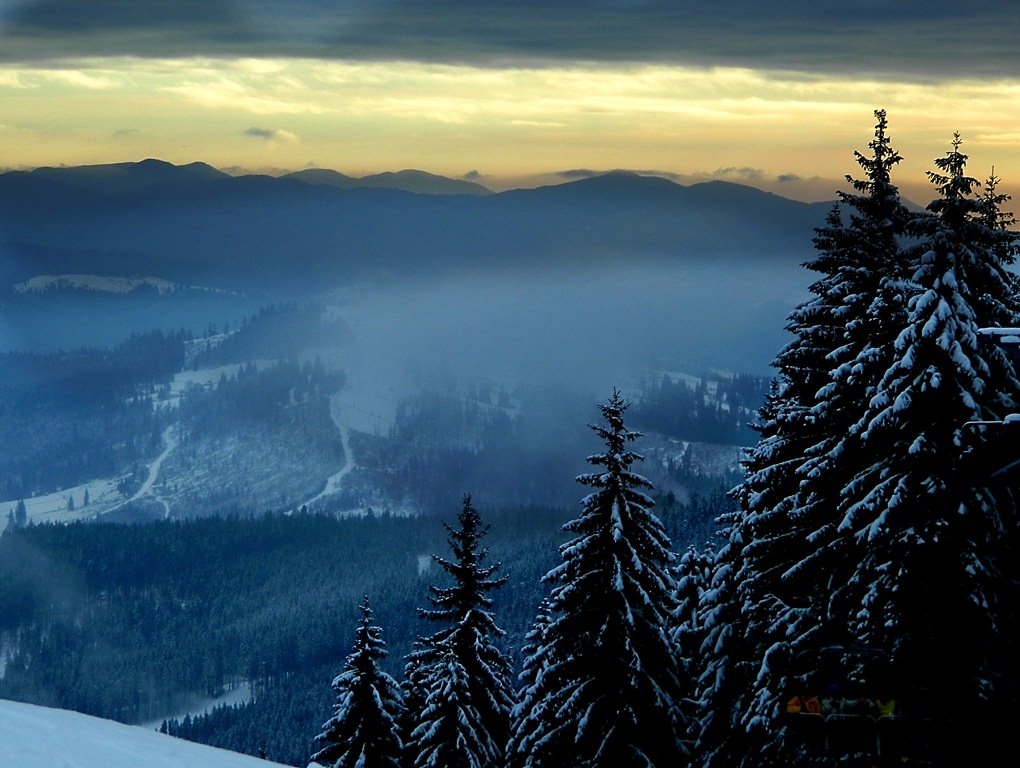 Der Blick aus dem Aufzug ......