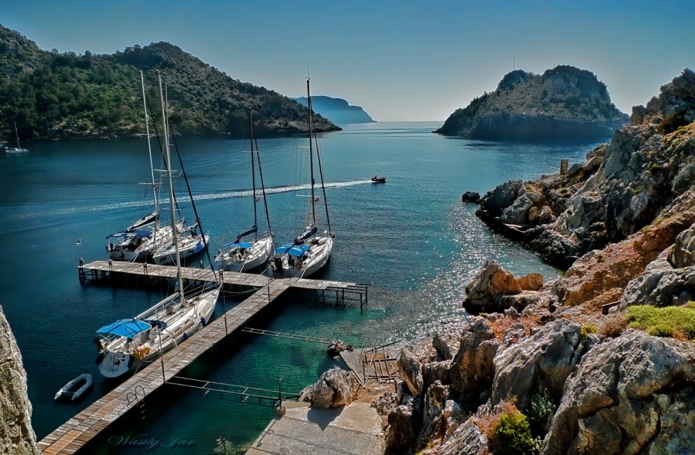 In der Bucht gezogen ..