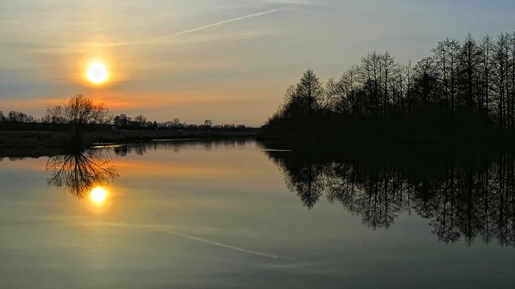 Sonnenuntergang auf dem Neman