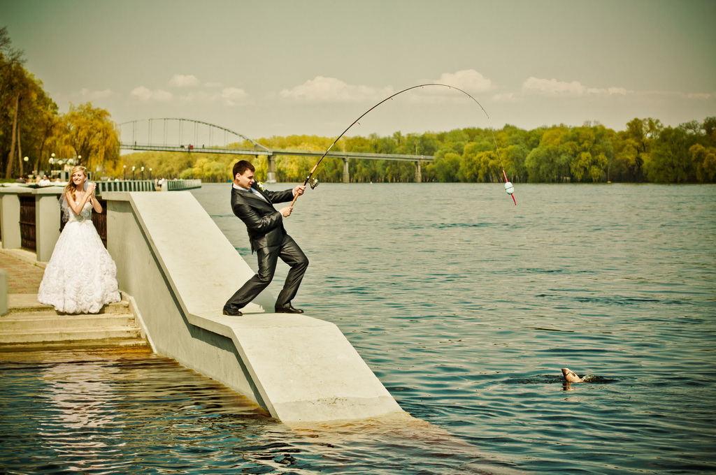 Fishing on Wedding...