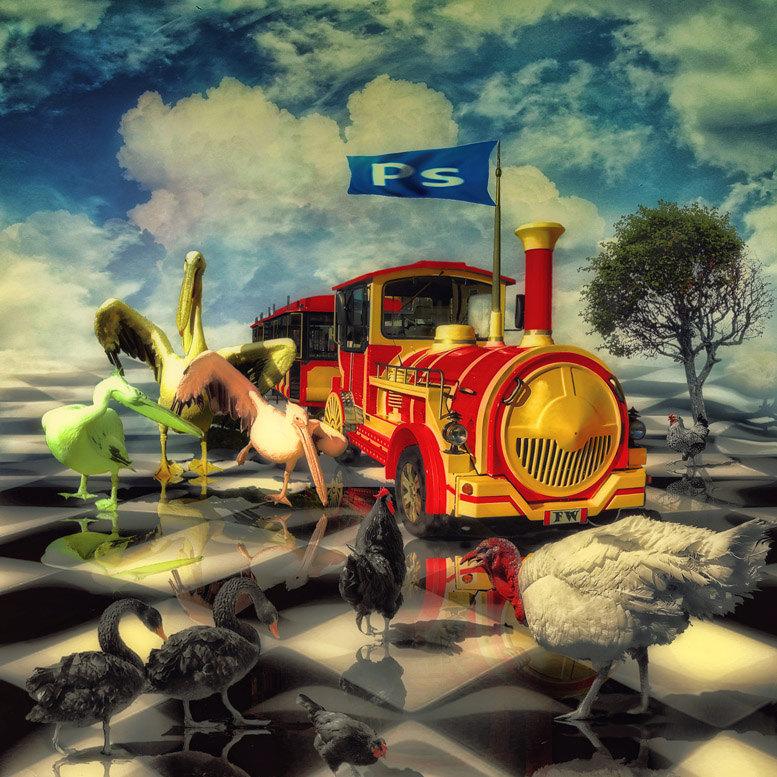 Anreise mit der Bahn oder Photoshop startet mit dem Leiter der