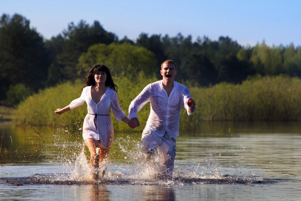 Laufen auf dem Wasser