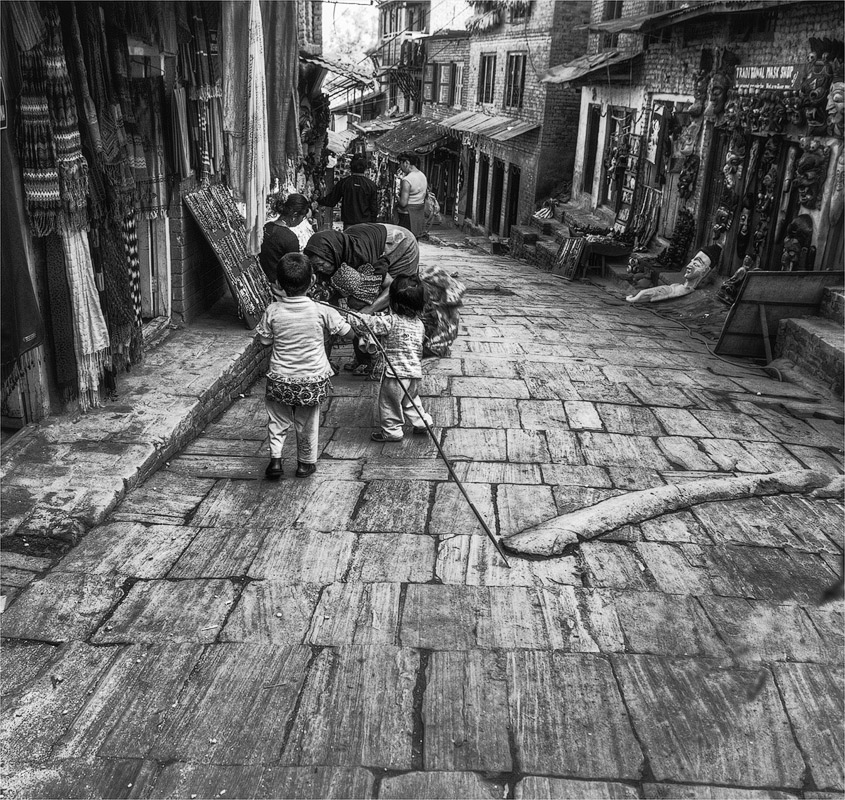 in den alten Straßen