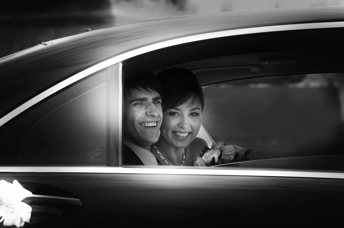 Auf dem Heimweg von einer Hochzeit