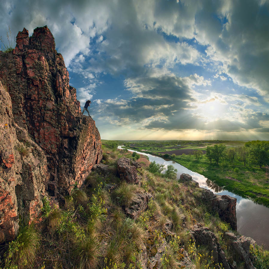 Sonnenuntergang über Laspa