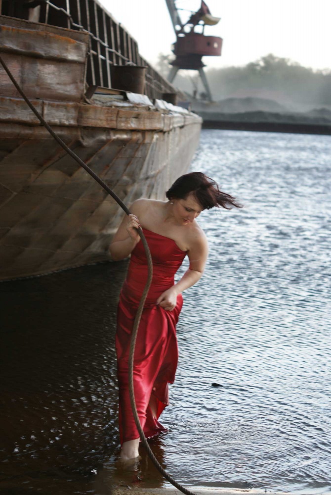 Schiffer auf dem Pripjat