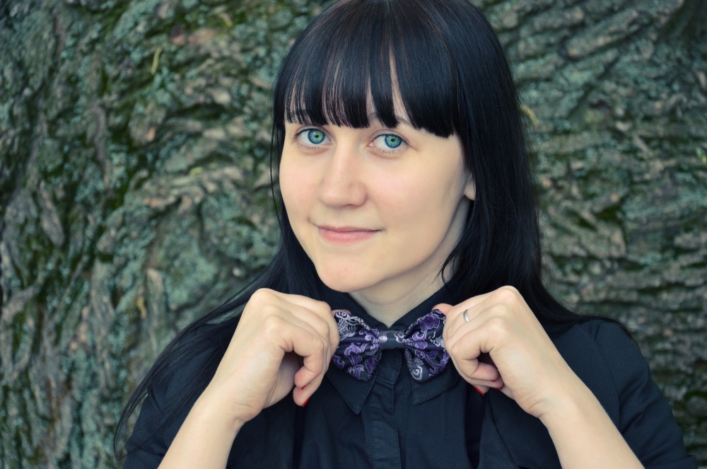 Mit dem Schmetterling