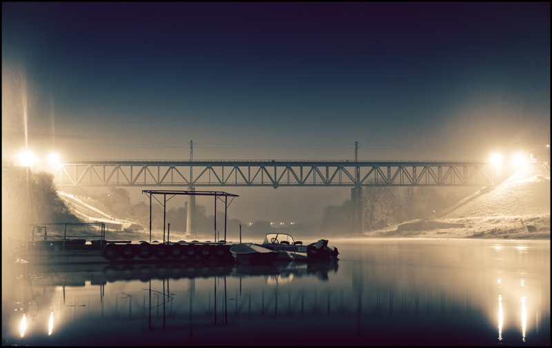 Eisenbahnbrücke über die Memel