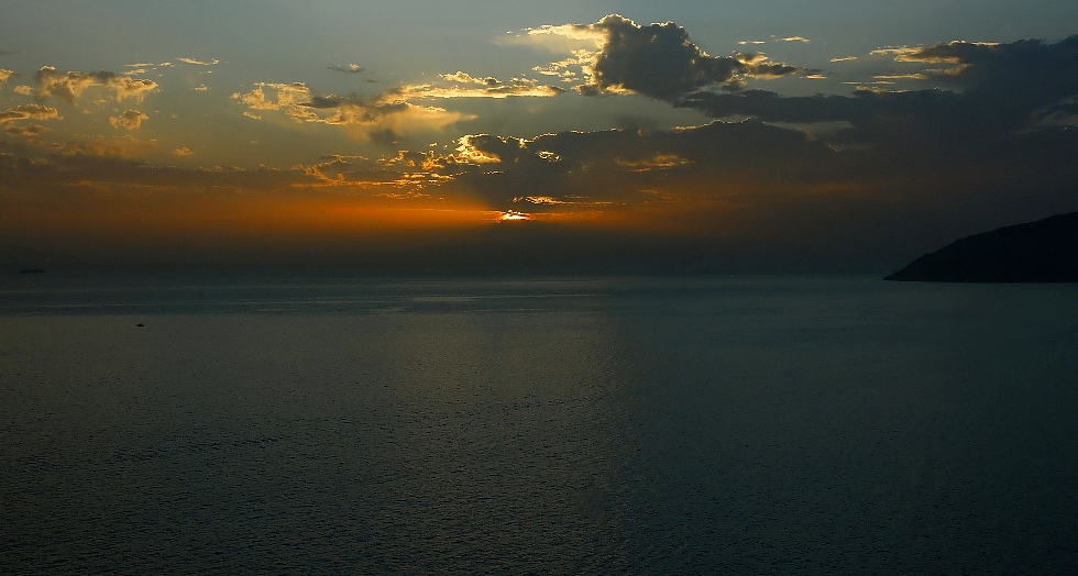 Griechischen Sonnenuntergänge