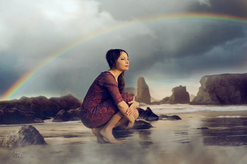 Blue Dream - ist die Strecke, die Licht durch die rosarote Brille.