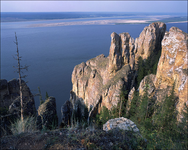 Säulen der Fluss Lena.