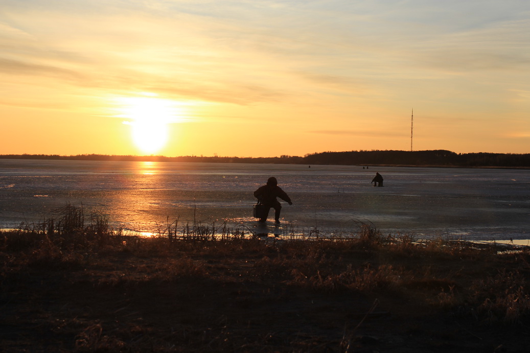 Hier bin ich an der Küste