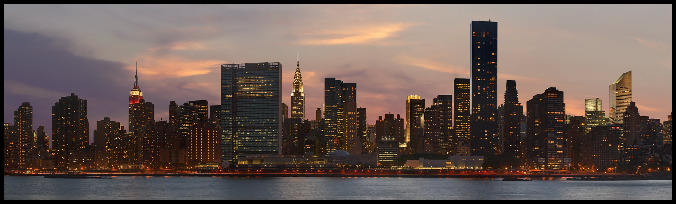 The Manhattan skyline East side