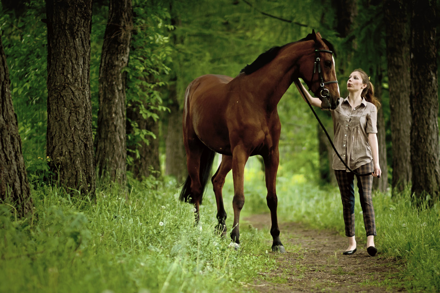 Auf dem Spaziergang.