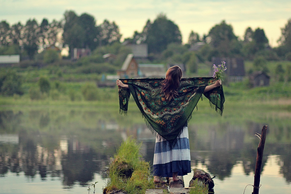 In der Morgendämmerung der Abend ...