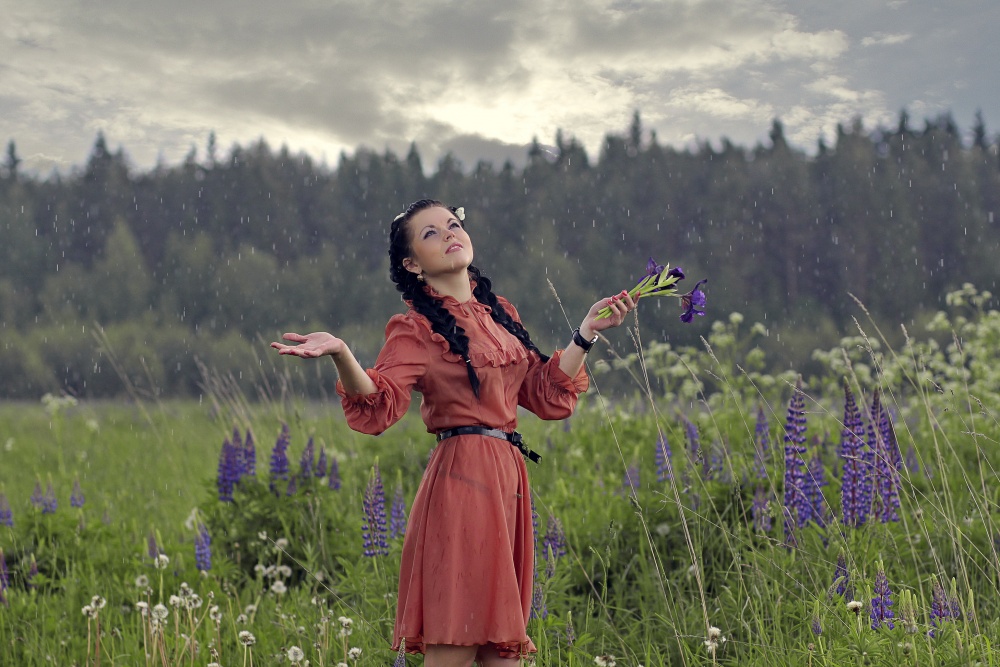 "Sommer regen, Sommer regen begann früh ... heute ..."