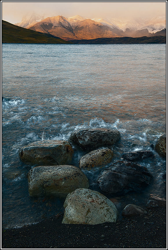 Lago Azul. Sprühen.