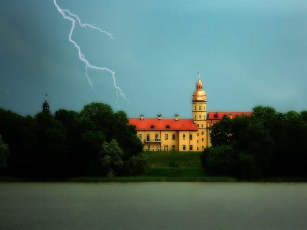 Niederschlag über den Wohnsitz der Familie Radziwill