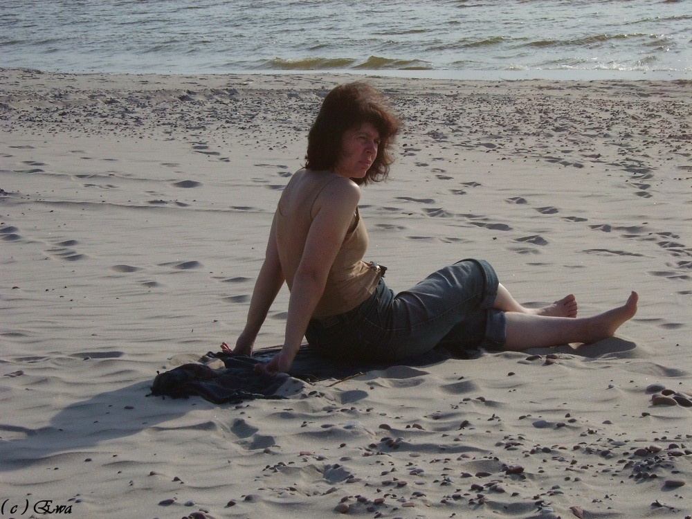 Vera obdachlos und das Meer.