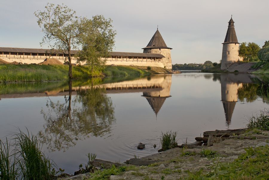 Am frühen Morgen in Pskow