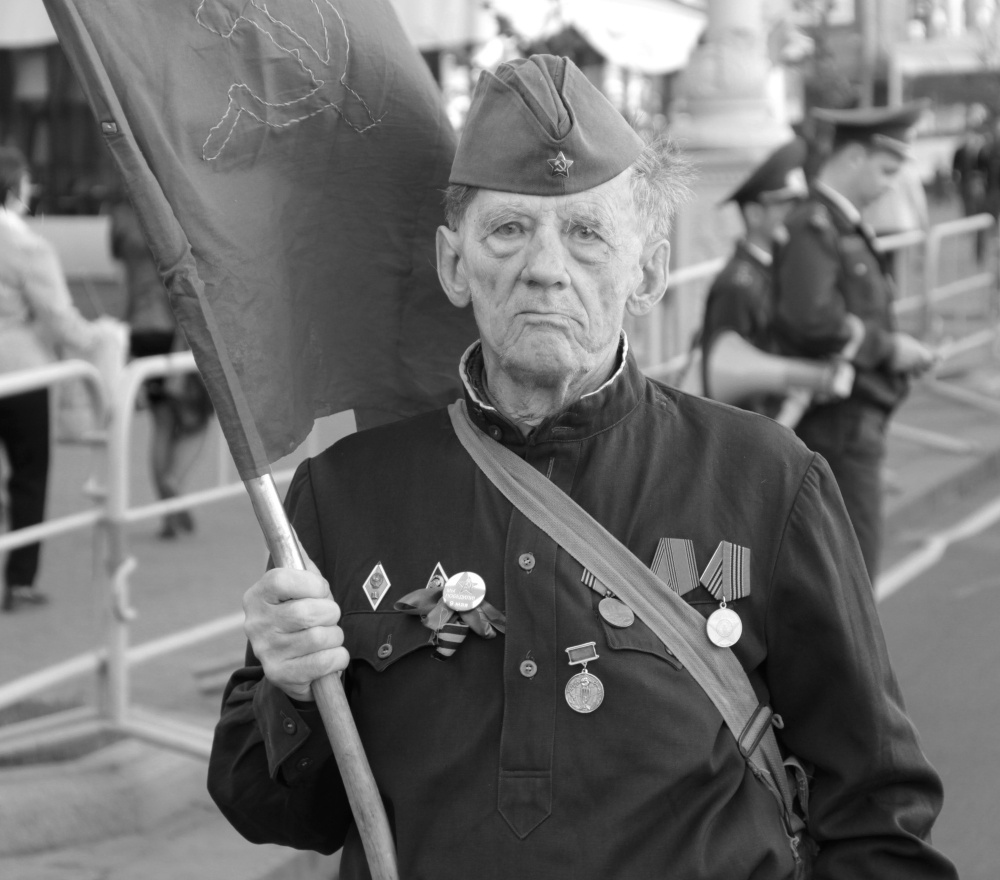 Von Traurigkeit in seinen Augen