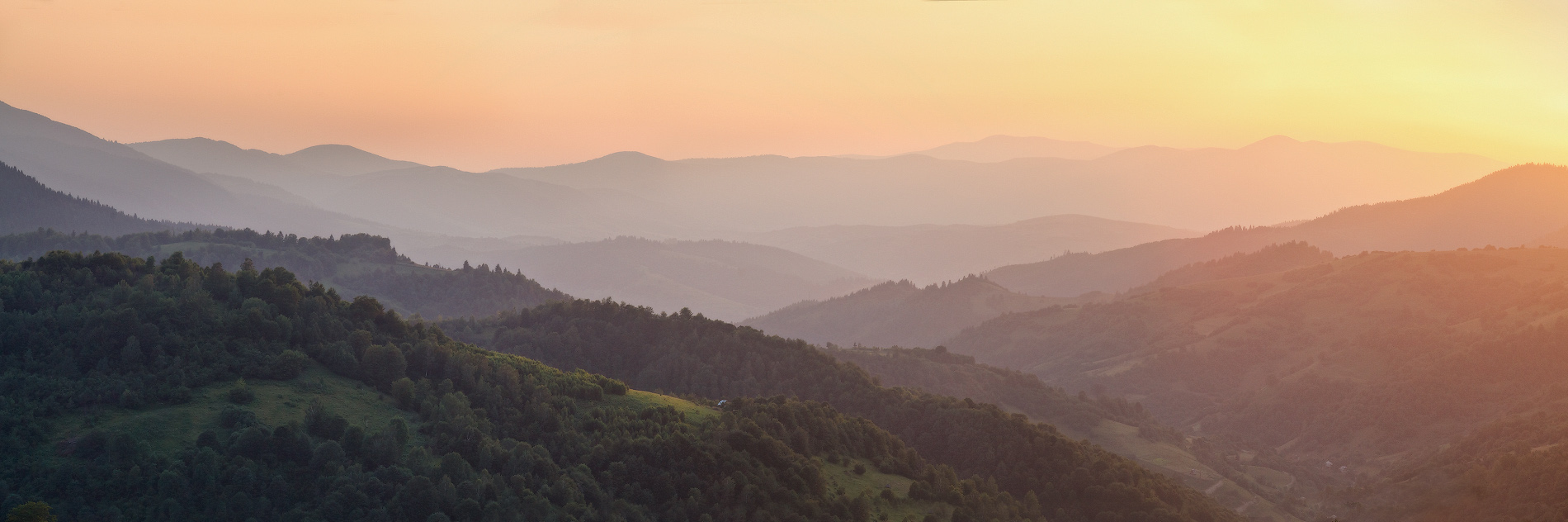 Karpaten-warmen Abend