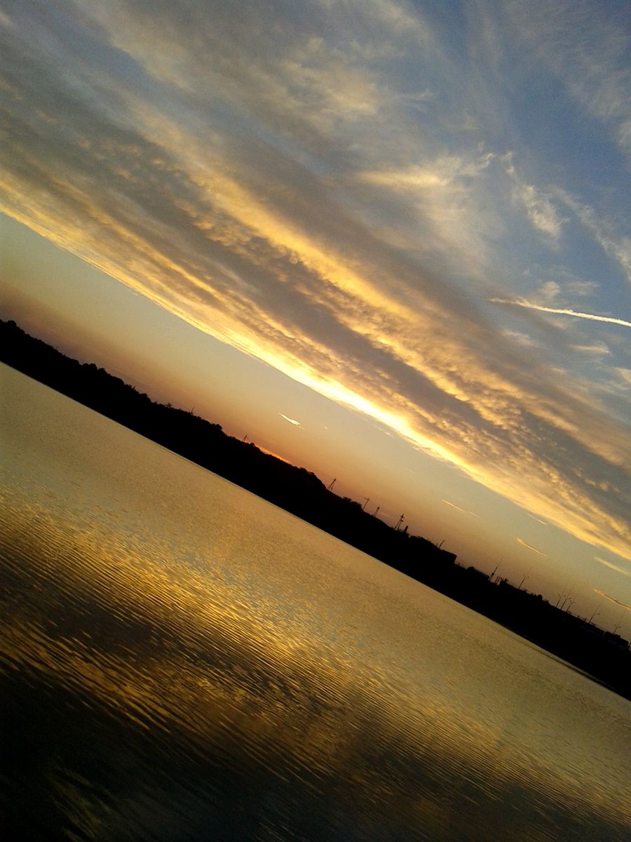 Sonnenuntergang auf der Laufbahn