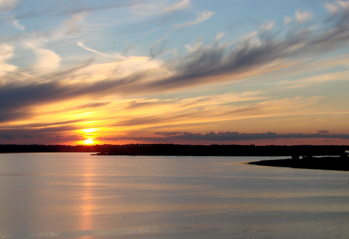 Über Sonnenuntergang