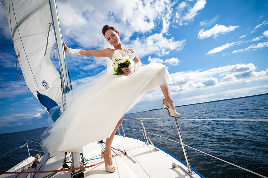 Hochzeit auf einer Yacht Reise, Narotsch