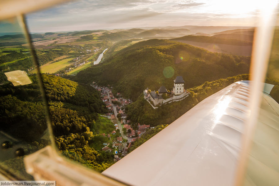 Karlstejn aus dem Fenster