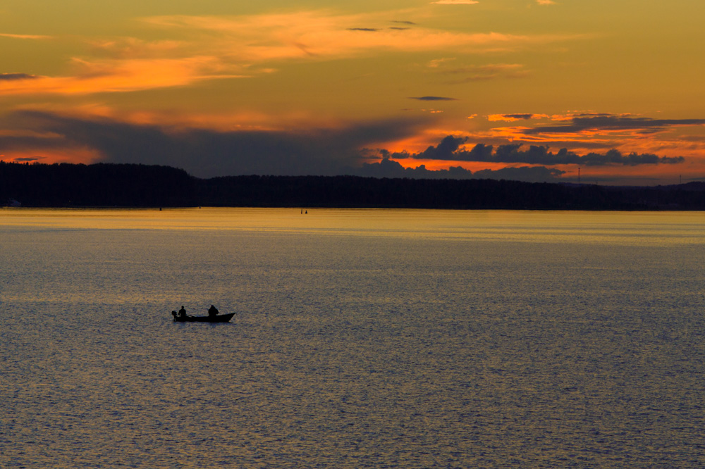 Sonnenaufgang an der Wolga