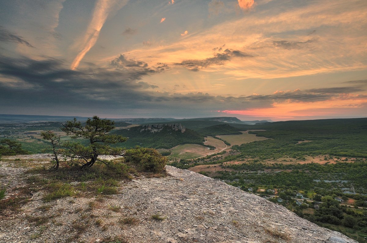 Uzun-Dämmerung Horizont Tarle.