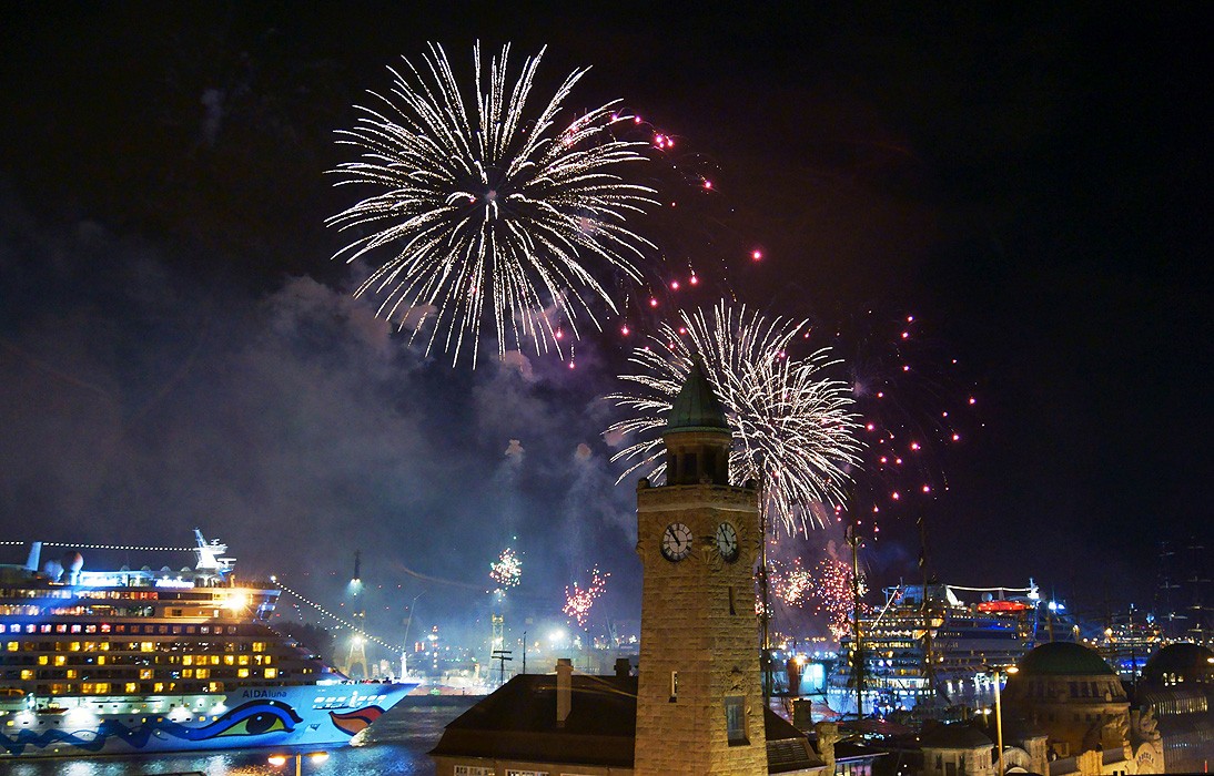 Hamburg. Urlaub Port.