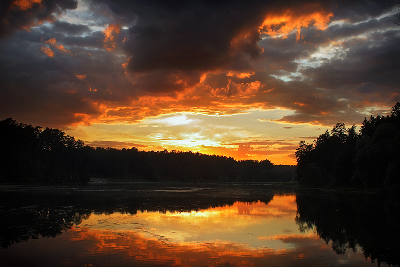 Die Juli-Sonnenuntergang .. 2