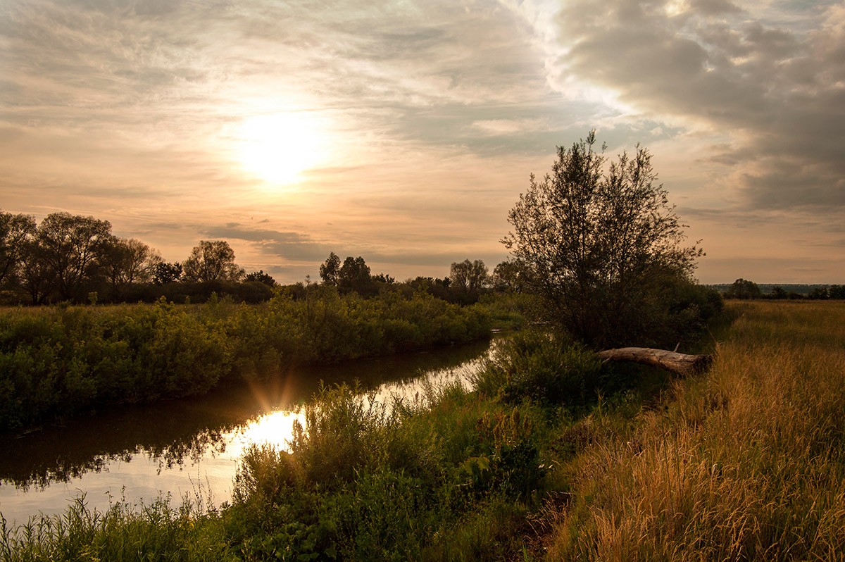 Über Sonnenuntergang