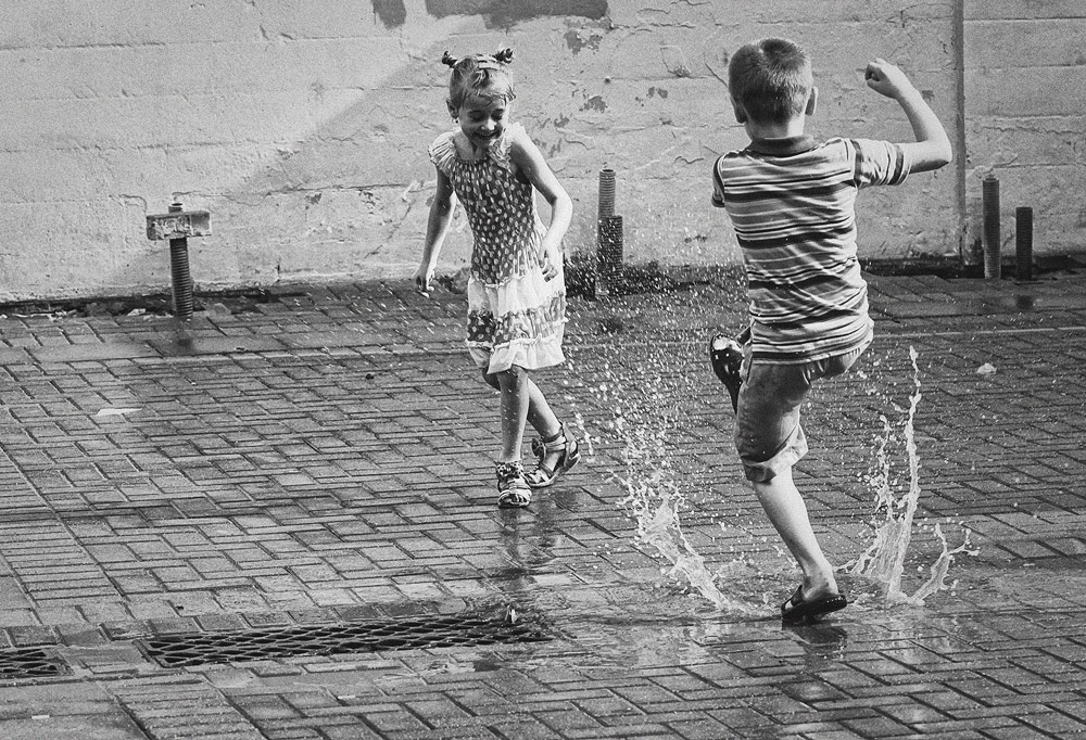 So fein, dass es Pfützen