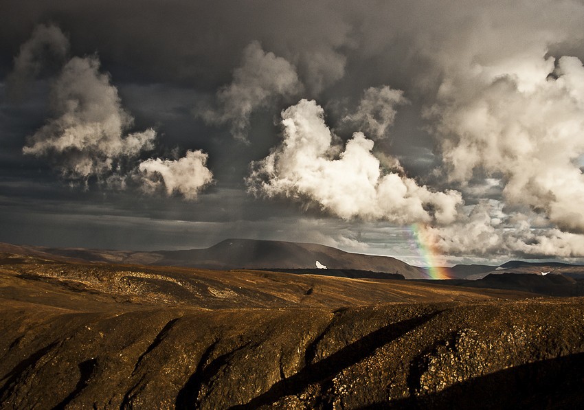 Mitternacht. Polar Tag.