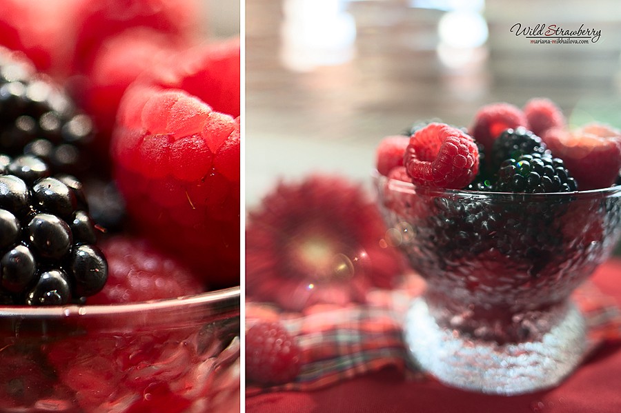 raspberry and blackberry