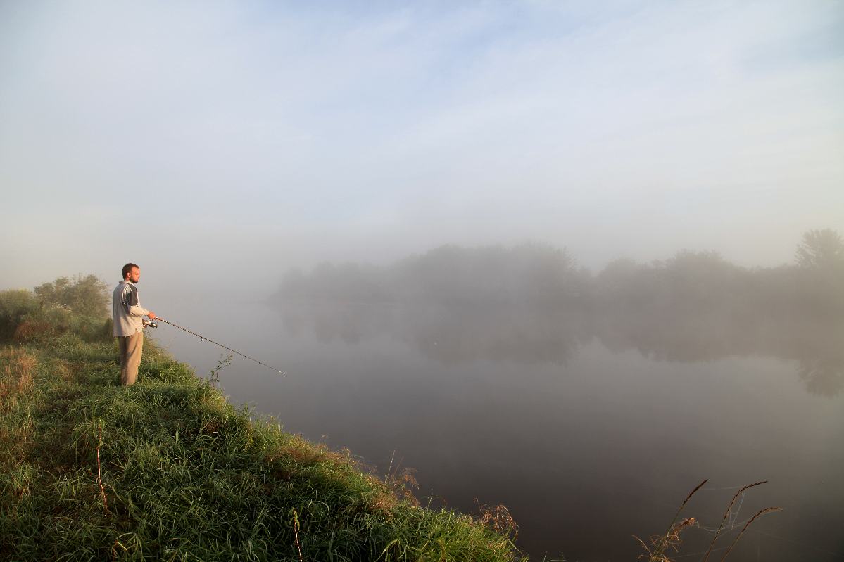 Angeln im Nebel ...