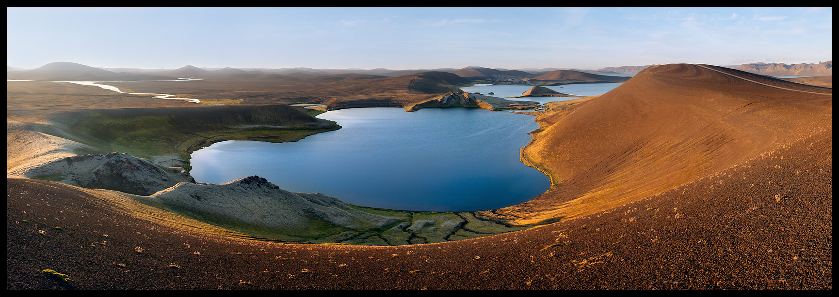 Islands vulkanischen See