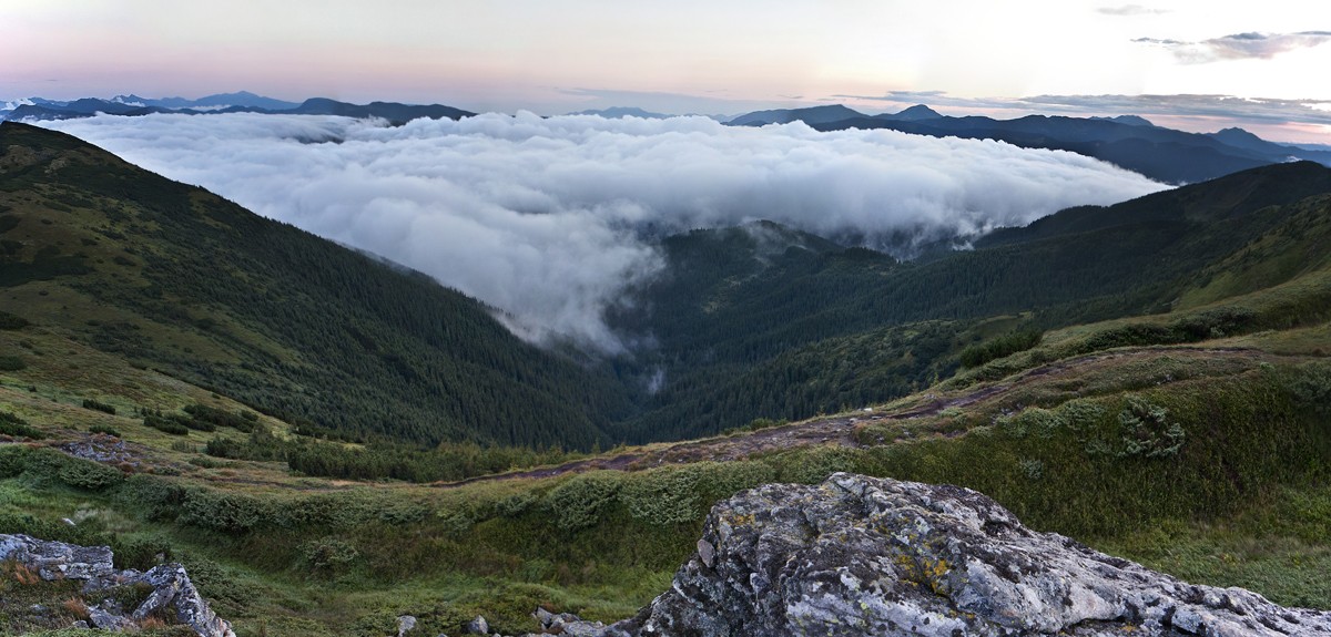 Blick von den Hängen des Blackrock