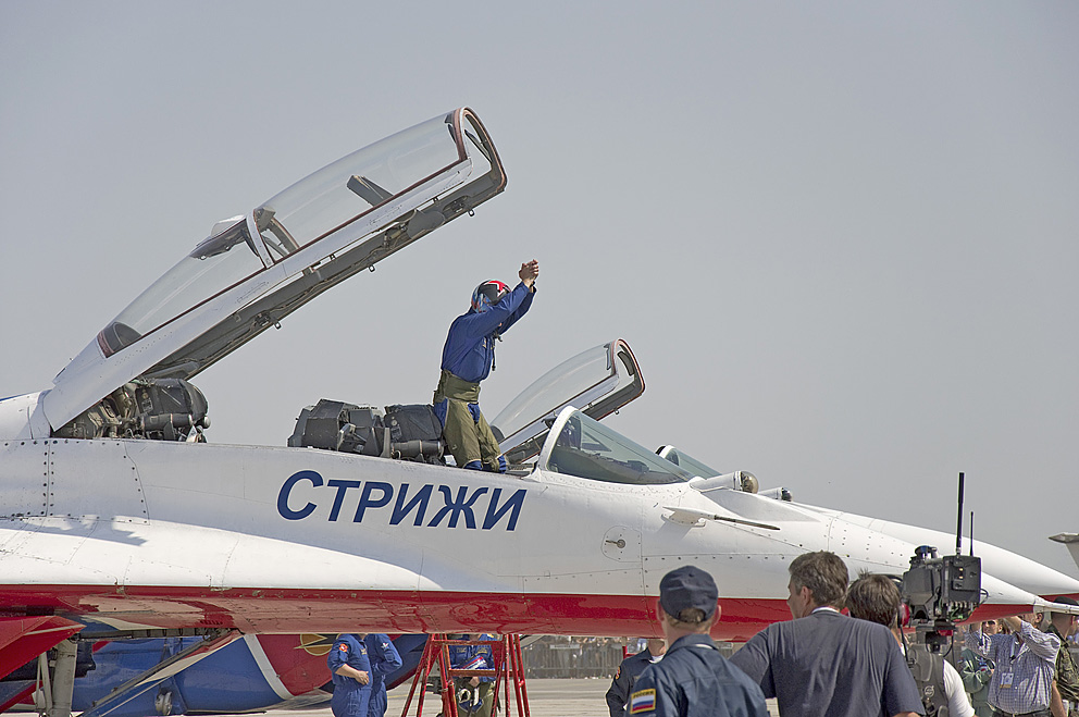 Absoluter Favorit - Russian Air Force Pilot, Air Show in Belgrad, September 2, 2012.