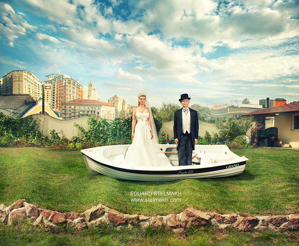 Wedding Photography im Boot