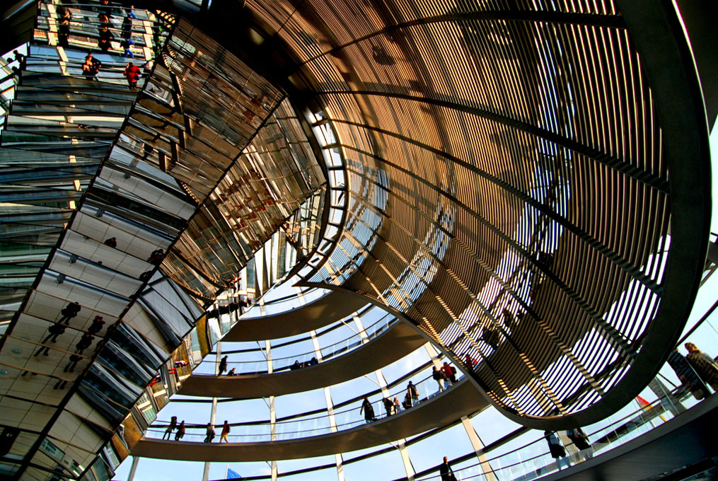 Teilweise self-portrait in dem Element Reichstag