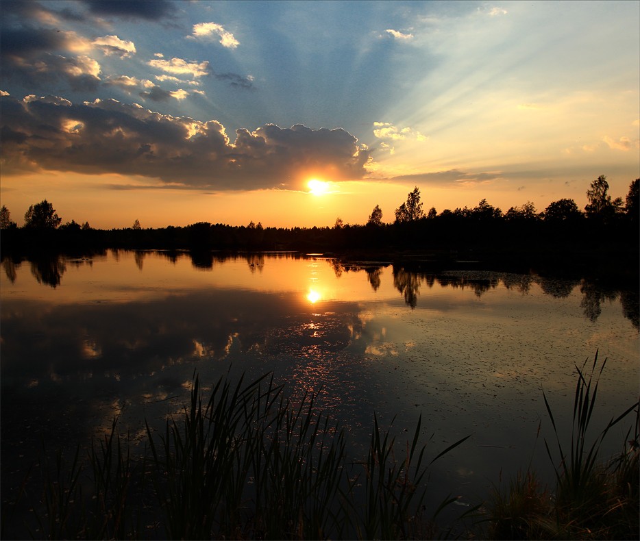 Indian summer sunset