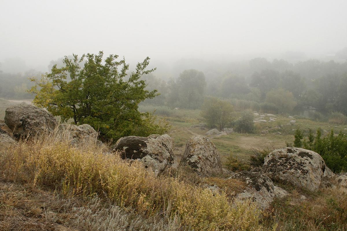 In bewölkten Morgen