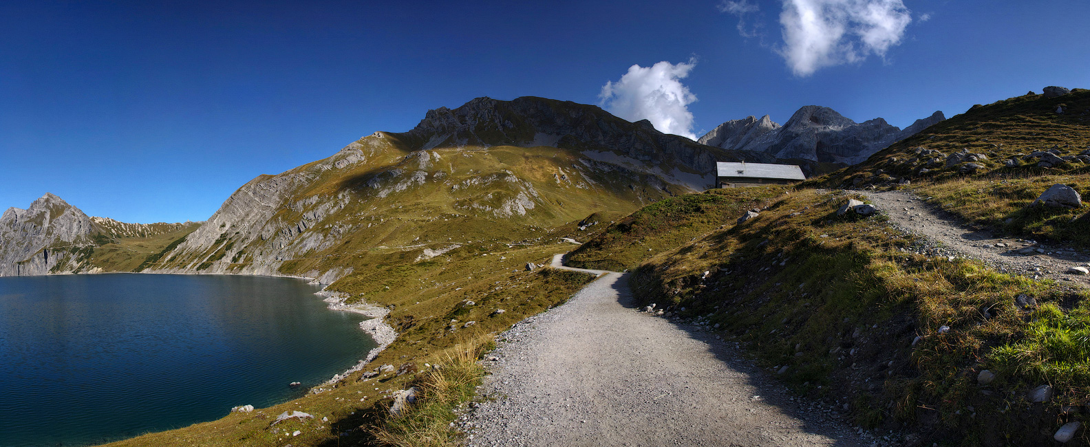 Von einem Haus in den Bergen.
