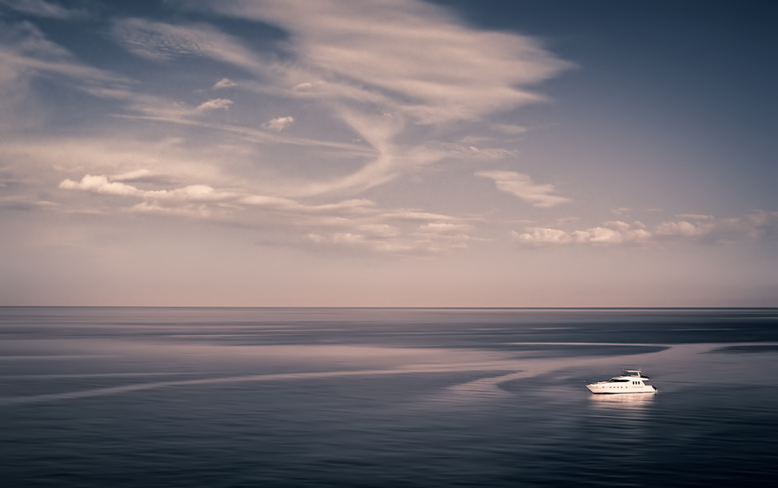 Auf dem offenen Meer